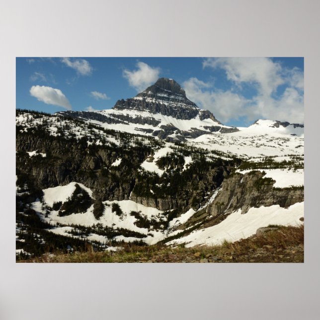 Poster Reynolds Mountain depuis Logan Pass à Glacier Park (Devant)
