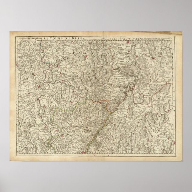 Poster Rhine River Valley, France 2 (Devant)