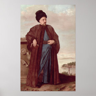 Poster Richard Pococke dans le costume oriental, 1738