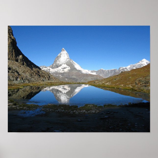 Poster Riffelsee Matterhorn (Devant)