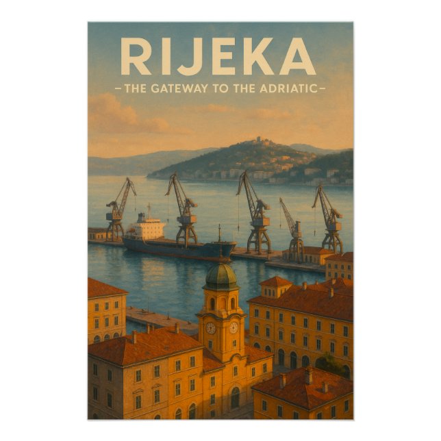 POSTER RIJEKA — THE GATEWAY TO THE ADRIATIC (Devant)