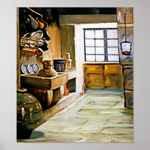 Poster Rincón gallego (Apunte)/livre galicien (croquis)