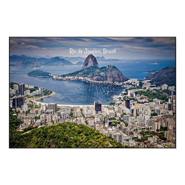 Poster Rio de Janeiro, Brésil (Devant)