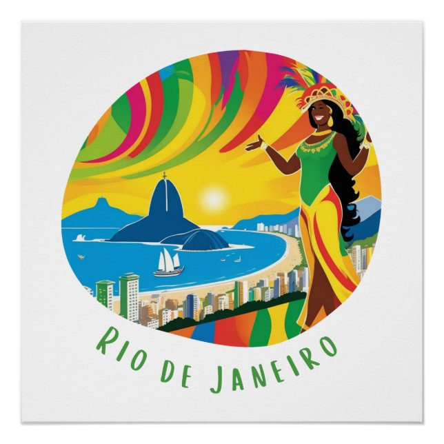 Poster Rio de Janeiro La vie dans la ville (Devant)