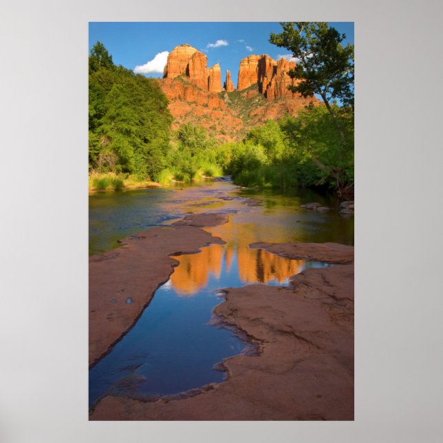 Poster Rivière à Red Rock Crossing, Arizona (Devant)