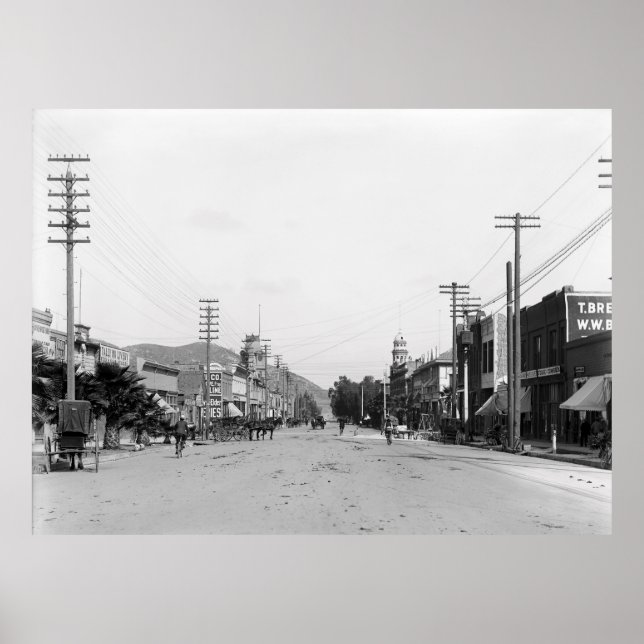 Poster RIVIÈRE HISTORIQUE, CALIFORNIE c. 1900 (Devant)