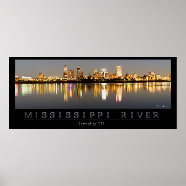 Poster Rivière Mississippi - TN Memphis (Devant)