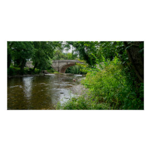 Poster Rivière sereine Elwy & Pont St Asaph