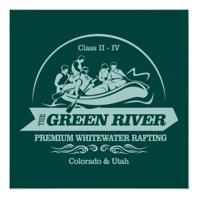 Poster Rivière verte (rafting2) (Devant)