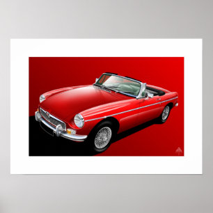Poster Roadster classique de MG B