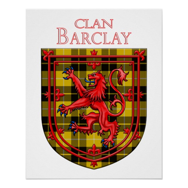 Poster Robe Barclay Tartan Scottish Plaid (Devant)