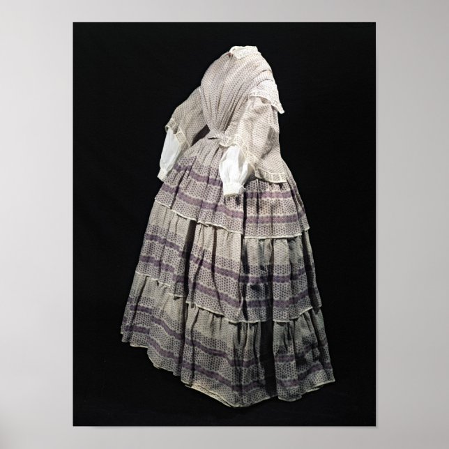Poster Robe Crinoline, 1850-60 (Devant)