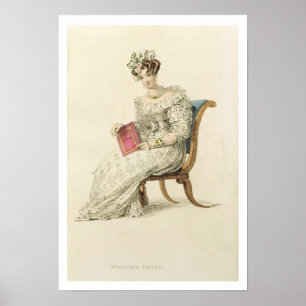 Poster Robe de mariage, plat de mode du Repo d'Ackermann