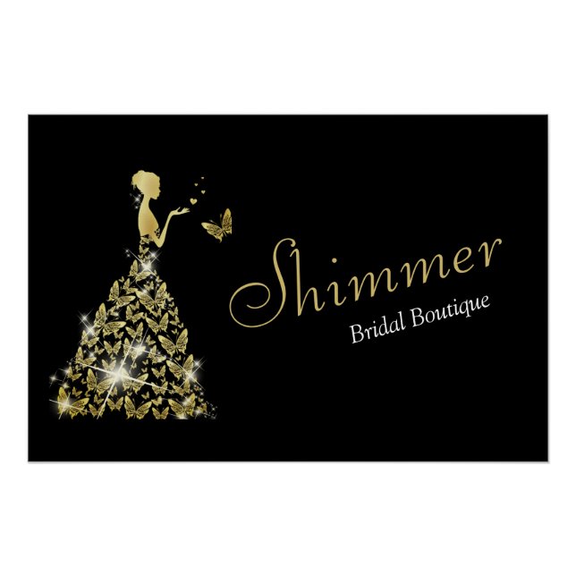 Poster Robe mariage Boutique nuptiale (Devant)