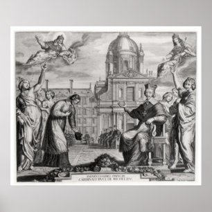 Poster Robert de Sorbon et Cardinal Richelieu