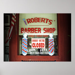 Poster Roberts Barber Shop