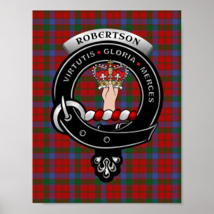 Poster Robertson Clan Badge 8.5x11