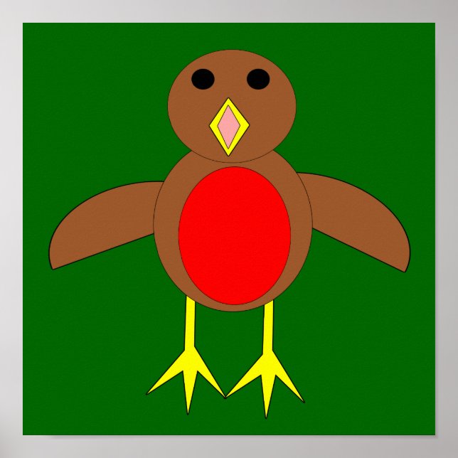 Poster Robin de Noël (Devant)