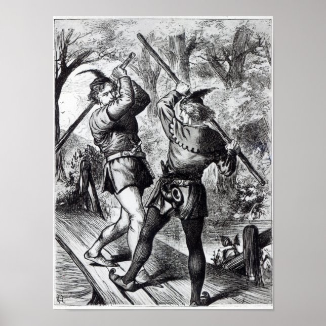 Poster Robin des Bois et Little John (Devant)