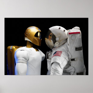 Poster Robonaut 2, un adroit, hel d'astronaute de