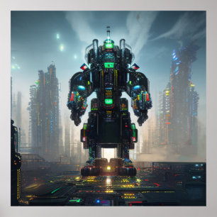 Poster Robot 4 mat