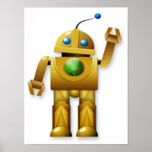 Poster Robot convivial