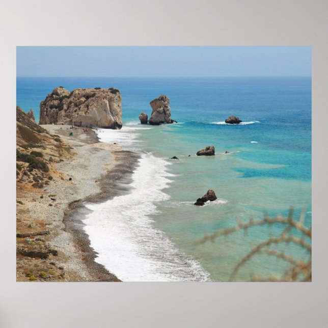 Poster Rocher D'Aphrodite, Chypre (Devant)