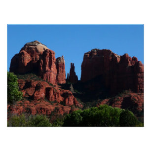 Poster Rocher de la cathédrale dans le monument de Sedona