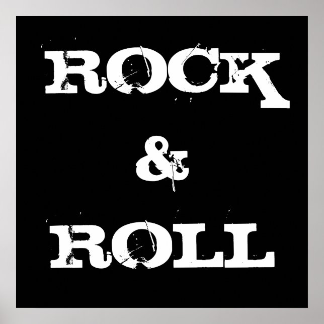 Poster Rock And Roll (Devant)