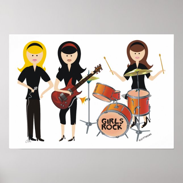 Poster Rock Girls (Devant)