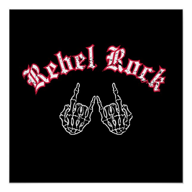 Poster Rock rebelle (Devant)