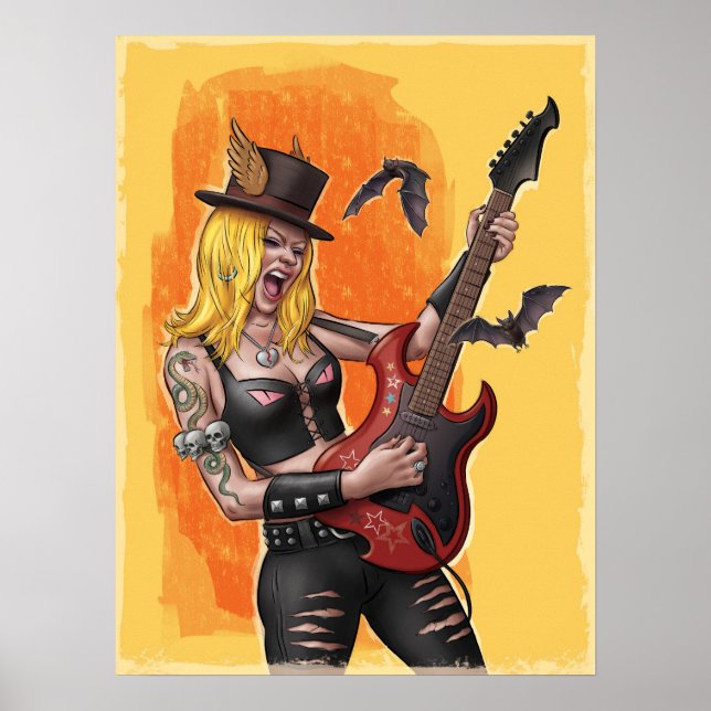 Poster Rock Star Girl (Devant)