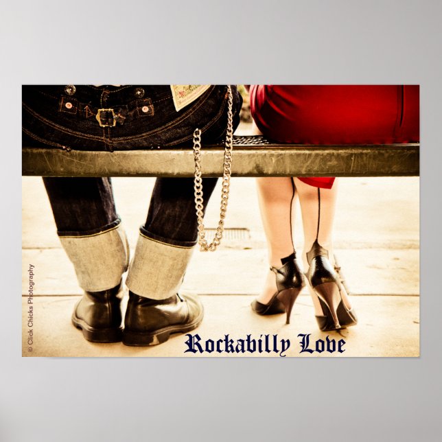 Poster Rockabilly Love (Devant)