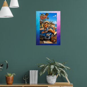 Poster Rockachibi Crystal Aurore Vintage
