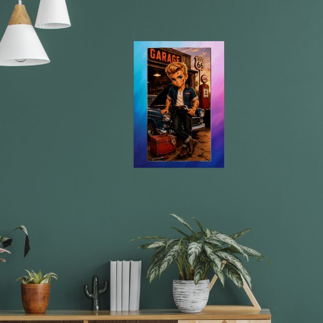 Poster Rockachibi Dean Aurore Vintage (Salon 1)