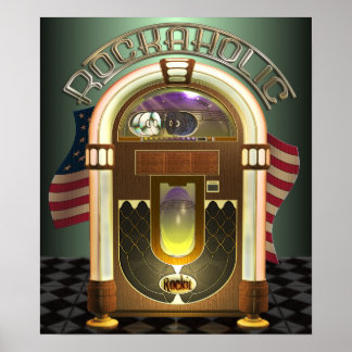 Poster Rockaholic de Jukebox