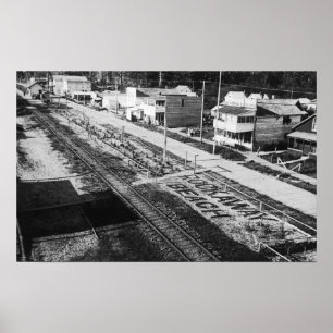 Poster Rockaway, Oregon Beach et Main Street