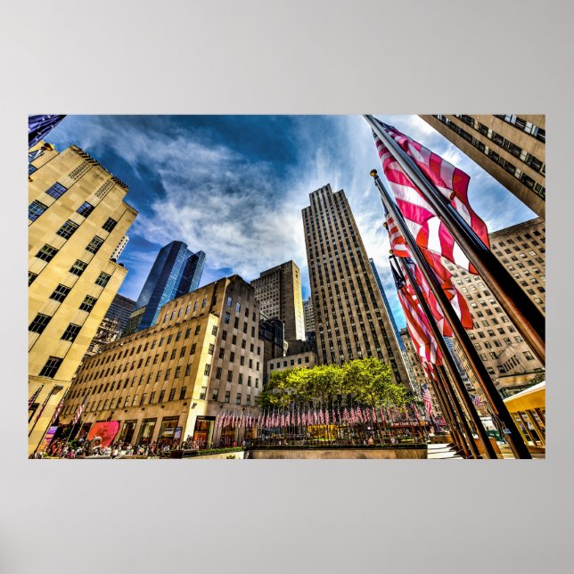 Poster Rockefeller Plaza, le 4 juillet 2010 (Devant)