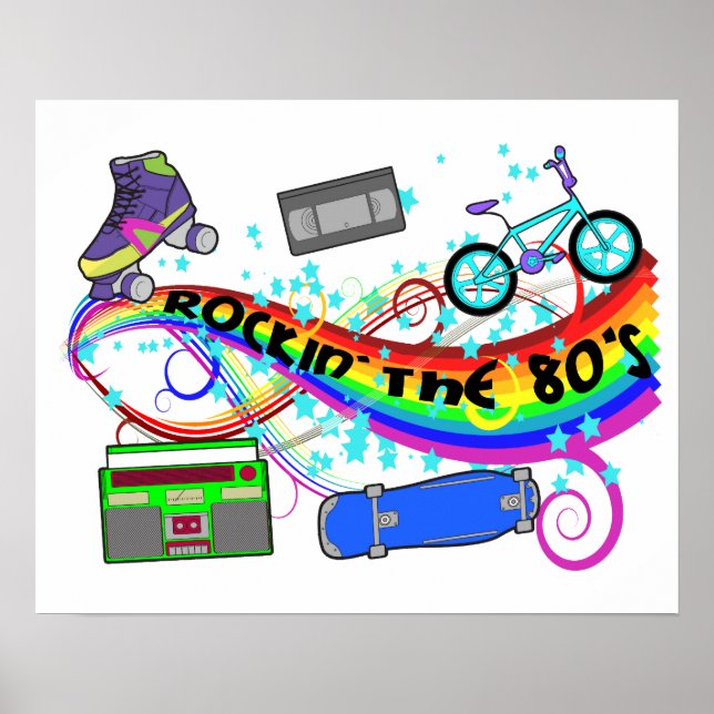 Poster Rockin Les années 80 (Devant)