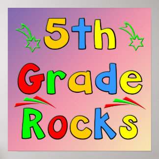 Poster Rocks de 5e année