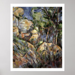 Poster Rocks near the Caves below the Chateau Noir, c.190