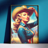 Rodeo Pin-up Vintage