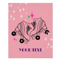 Roller Skates Patinage rose Anniversaire Disco Par
