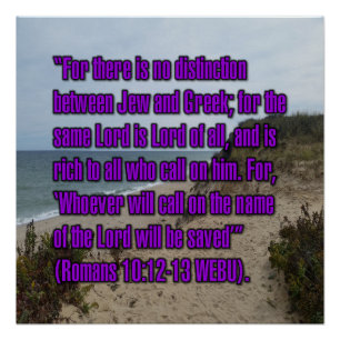 Poster Romains 10:12-13 WEBU
