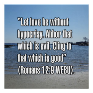 Poster Romains 12:9 WEBU
