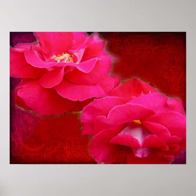 Poster Romance and Red Roses (Devant)