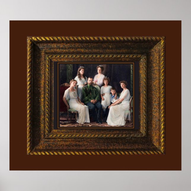 Poster Romanov des martyrs royaux russes Imprimer (Devant)