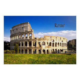 Poster Rome et le Colosseum personnalisé