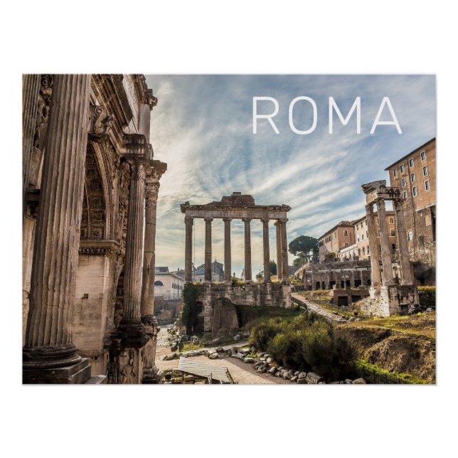 Poster Rome Forum Romanum Italie Vacances Souvenir (Devant)