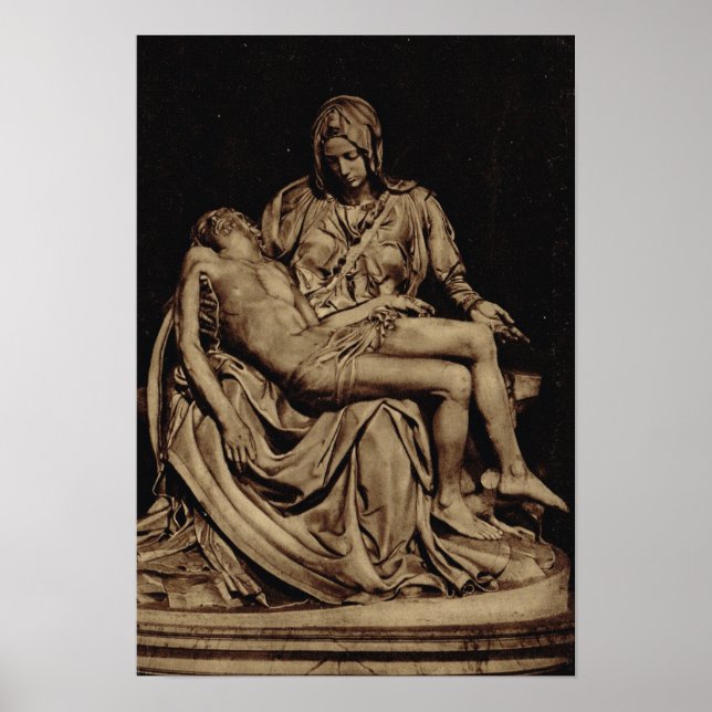 Poster Rome, Michel-Ange, Pieta (Devant)